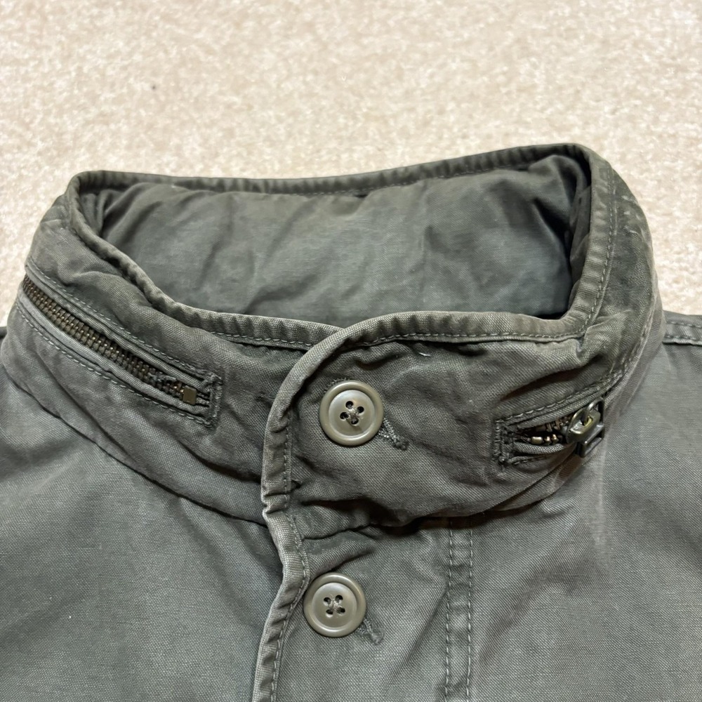 Gap Military Jacket Mens Large Green Fatigue Field Utility Hooded Canvas M-65 - Picture 13 of 16